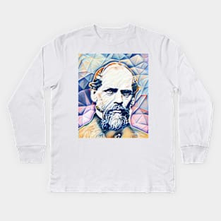 John A. Roebling Portrait | John A. Roebling Artwork 9 Kids Long Sleeve T-Shirt